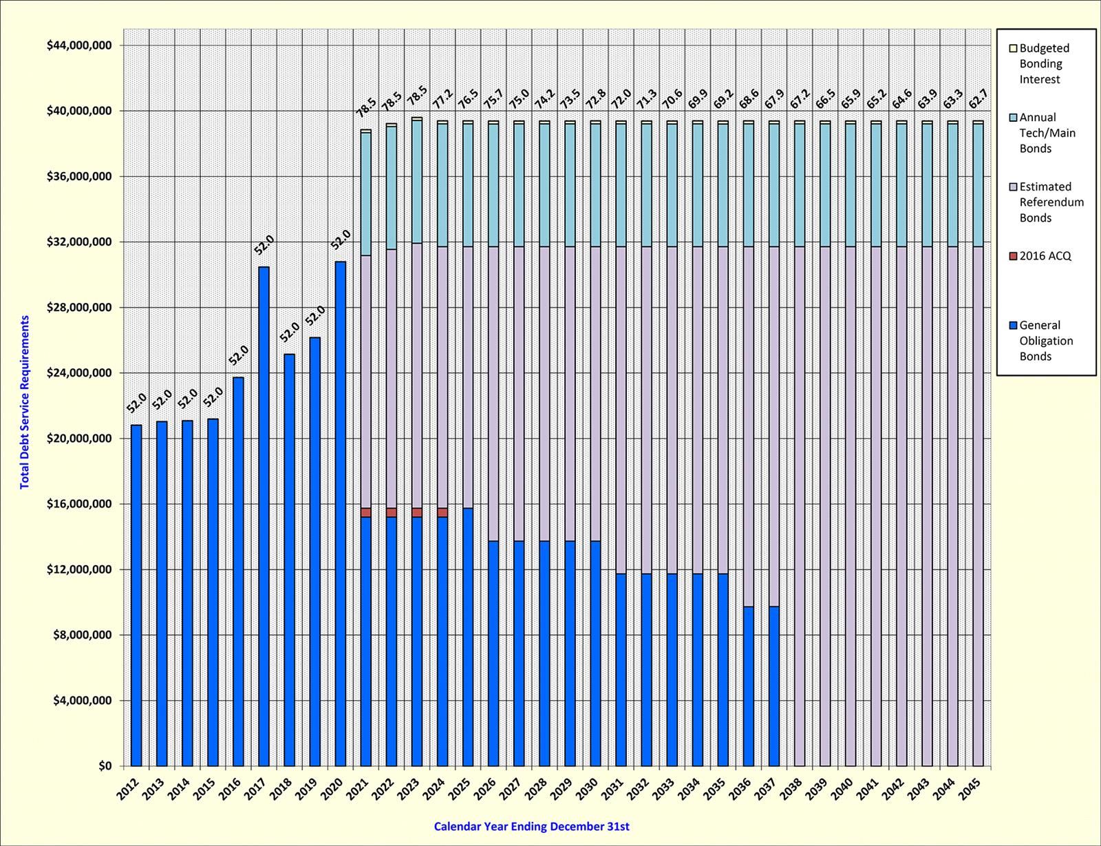 Debt service requirements 